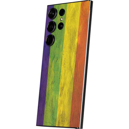 Distressed Rainbow Flag Galaxy S25 Ultra Skin